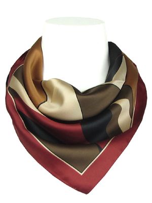 Sjaal bordeaux met vormen Sjaal bordeaux met vormen