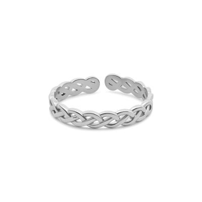 Ring gourmet schakel - Stainless steel - Zilver
