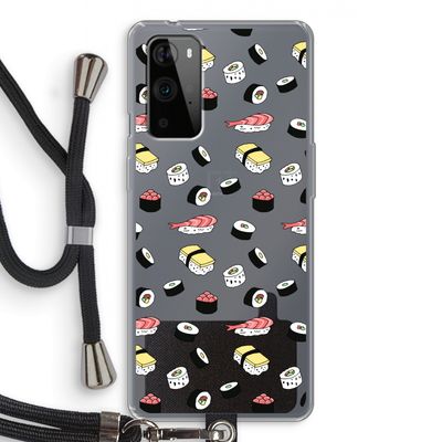 Sushi time: OnePlus 9 Pro Transparant Hoesje met koord