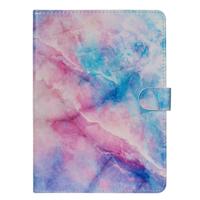 Voor 10 inch universele Tablet PC gekleurde tekening patroon horizontale Flip PU lederen draagtas met houder & kaartsleuven (roze blauw marmer)