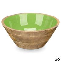 Kom Gift Decor MALI-701 G MALI-701 G Groen 24,3 x 10,5 x 24,3 cm (6 Stuks)