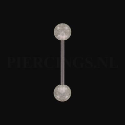 Tongpiercing glow in the dark
