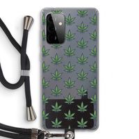 Weed: Samsung Galaxy A72 5G Transparant Hoesje met koord