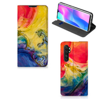 Bookcase Xiaomi Mi Note 10 Lite Watercolor Dark - thumbnail