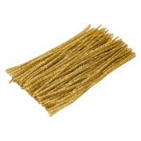 Colorations - goudkleurig metallic chenilledraad, 100st.