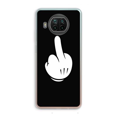 Middle finger black: Xiaomi Mi 10T Lite 5G Transparant Hoesje