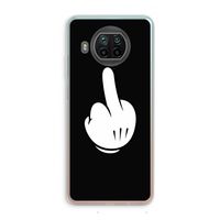 Middle finger black: Xiaomi Mi 10T Lite 5G Transparant Hoesje