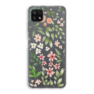 Botanical sweet flower heaven: Samsung Galaxy A22 5G Transparant Hoesje