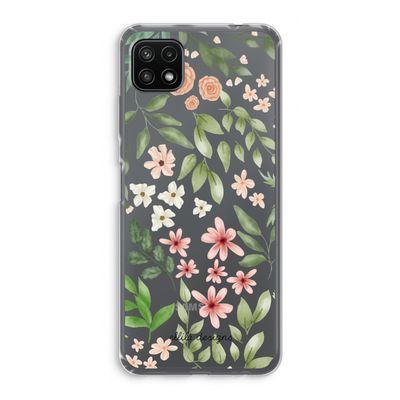 Botanical sweet flower heaven: Samsung Galaxy A22 5G Transparant Hoesje