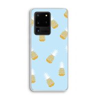 Ananasjes: Samsung Galaxy S20 Ultra Transparant Hoesje