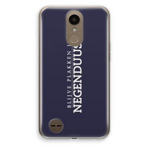 Blijve plakken in Negenduust: LG K10 (2017) Transparant Hoesje