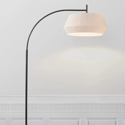 Vloerlamp met stoffenkap Beige E27 Dicte 180 cm