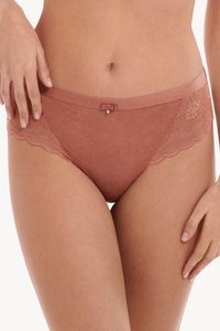 Bruin-rode kanten brazilian slip Lisca Evelyn