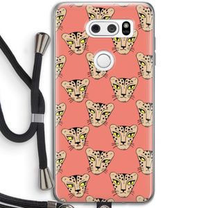 Tijger: LG V30 Transparant Hoesje met koord
