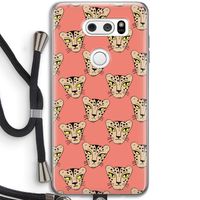 Tijger: LG V30 Transparant Hoesje met koord Tijger: LG V30 Transparant Hoesje met koord