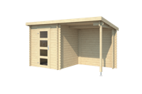 Blokhut met overkapping Jelle 370x175 - Outdoor life