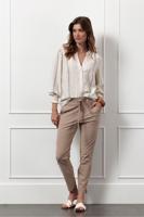 Louisa jacquard blouse - latte/off white - 12783