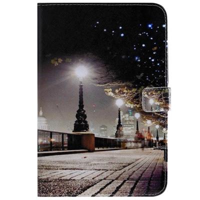 Voor iPad mini 2019 & 4 & 3 & 2 & 1 3D gekleurde tekening horizontale Flip lederen draagtas met houder & kaartsleuven & portemonnee & slaap/Wake-up fu