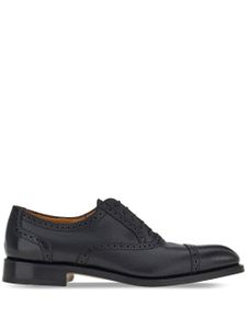 Ferragamo richelieus en cuir à lacets - Noir