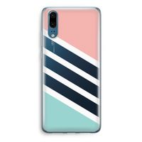 Strepen pastel: Huawei P20 Transparant Hoesje