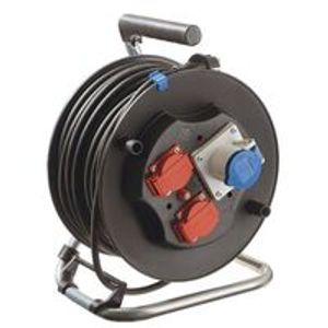 Schwabe CEE Camping Haspel 230V Neopreen H07RN-F 3x1,5 16A IP44 40m