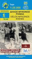 Wandelkaart 10.42 Delos - Mykonos (Mikonos) - Rheneia (Reneia) | Anavasi Wandelkaart 10.42 Delos - Mykonos (Mikonos) - Rheneia (Reneia) | Anavasi