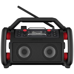 PerfectPro RockPro Bouwradio DAB+, VHF (FM) AUX, Bluetooth, USB Acculaadfunctie, Spatwaterbestendig, Stofdicht, Stofvast, Wekfunctie, Oplaadbaar Zwart