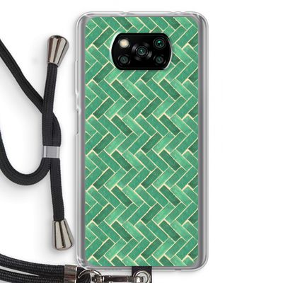 Moroccan tiles 2: Xiaomi Poco X3 NFC Transparant Hoesje met koord