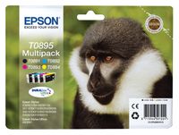 Inktcartridge Epson T0895 zwart + 3 kleuren - thumbnail