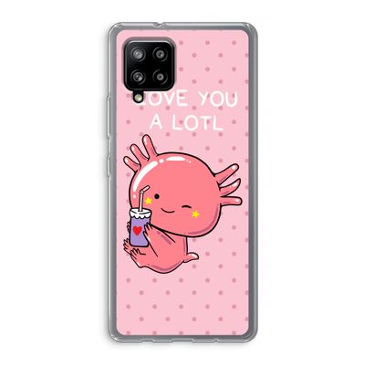 Love You A Lotl: Samsung Galaxy A42 5G Transparant Hoesje