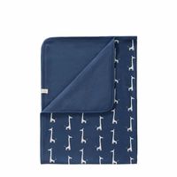 Fresk babydeken Giraf indigo blue Maat