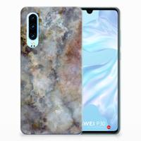 Huawei P30 | TPU | Siliconen hoesje | Marmer Grijs