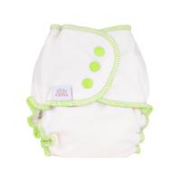 Ella&apos;s House Bum Slender - maat S 4-8 kilo - Maat S (3-7 kilo) - Lichtgroen - Drukknoopjes