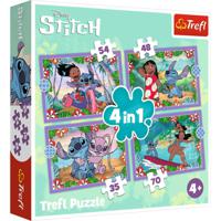 Trefl Disney Stitch 4in1 Puzzel 35-70 Stukjes - thumbnail