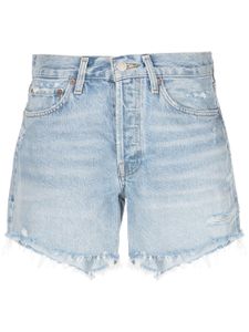 AGOLDE short en jean Parker à taille haute - Bleu