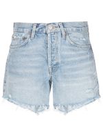 AGOLDE short en jean Parker à taille haute - Bleu - thumbnail