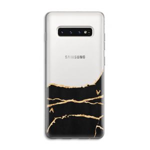 Gouden marmer: Samsung Galaxy S10 4G Transparant Hoesje