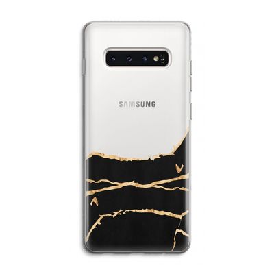 Gouden marmer: Samsung Galaxy S10 4G Transparant Hoesje