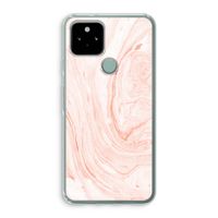 Peach bath: Google Pixel 5 Transparant Hoesje