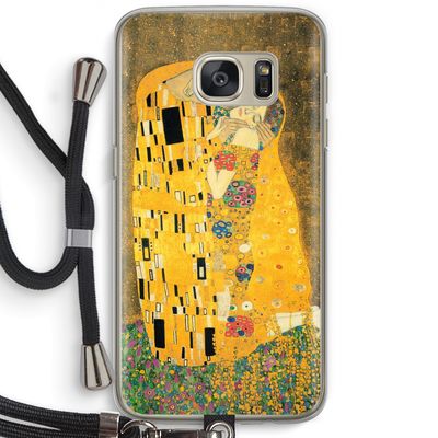 Der Kuss: Samsung Galaxy S7 Transparant Hoesje met koord