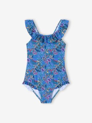 Badpak meisjes 1 stuk blauw