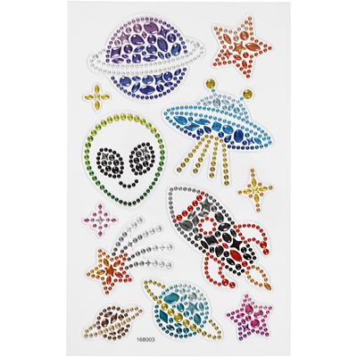Creativ Company Diamond stickers, ruimte, vel 10x16 cm, 1 vel