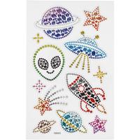 Creativ Company Diamond stickers, ruimte, vel 10x16 cm, 1 vel