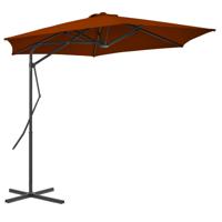 VidaXL Parasol met stalen paal 300x230 cm terracottakleurig - thumbnail