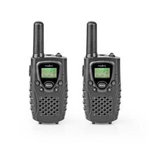 Nedis Walkie talkie Set - WLTK0800BK - Zwart