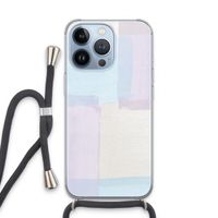 Square pastel: iPhone 13 Pro Transparant Hoesje met koord