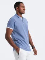 Ombre - Jalti - Poloshirt Heren - Korte Mouw - Denim