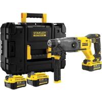 Stanley FatMax 18V SDS Plus borstelloze boormachine - 2 Joule - 2 4,0 Ah accu's - 3 werkmodi