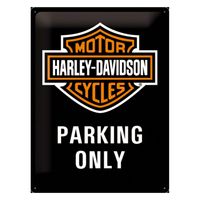 Muurplaatje Harley Davidson parking - thumbnail