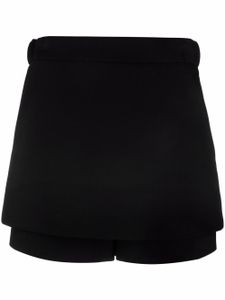 Maje short en crêpe à taille haute - Noir